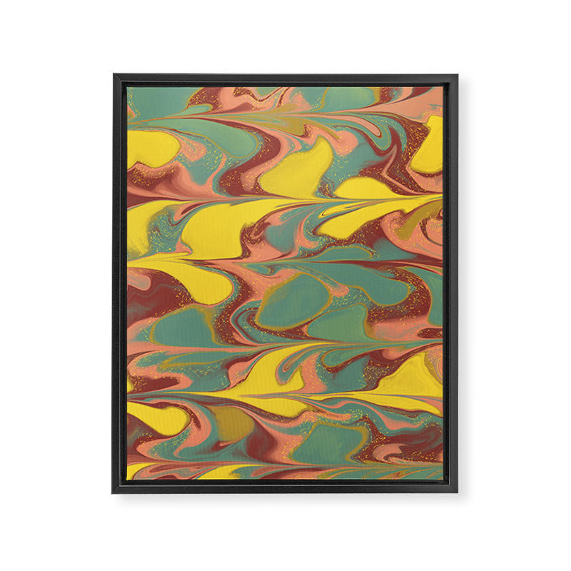 Teal Citrus Pink Getgel Framed Canvas Print Gallery Image 6