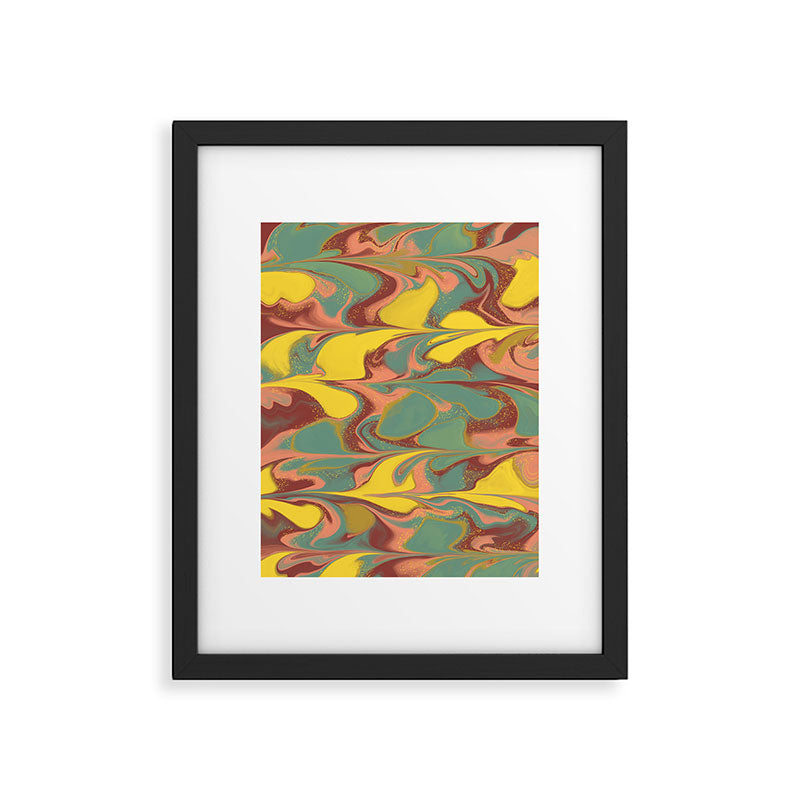 Teal Citrus Pink Getgel Framed Art Print Gallery Image 5
