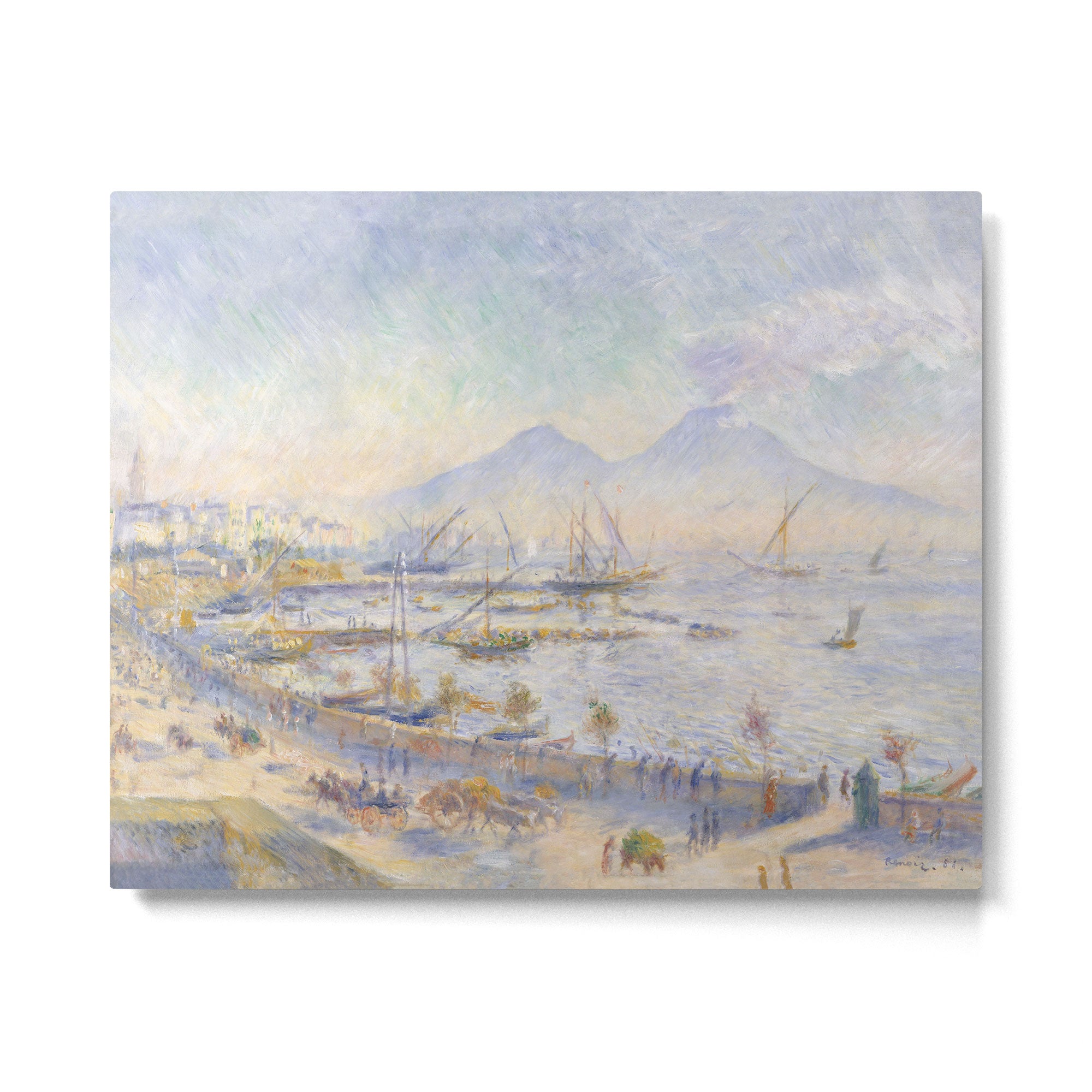 The Bay of Naples by Auguste Renoir Metal Print Gallery Image 4
