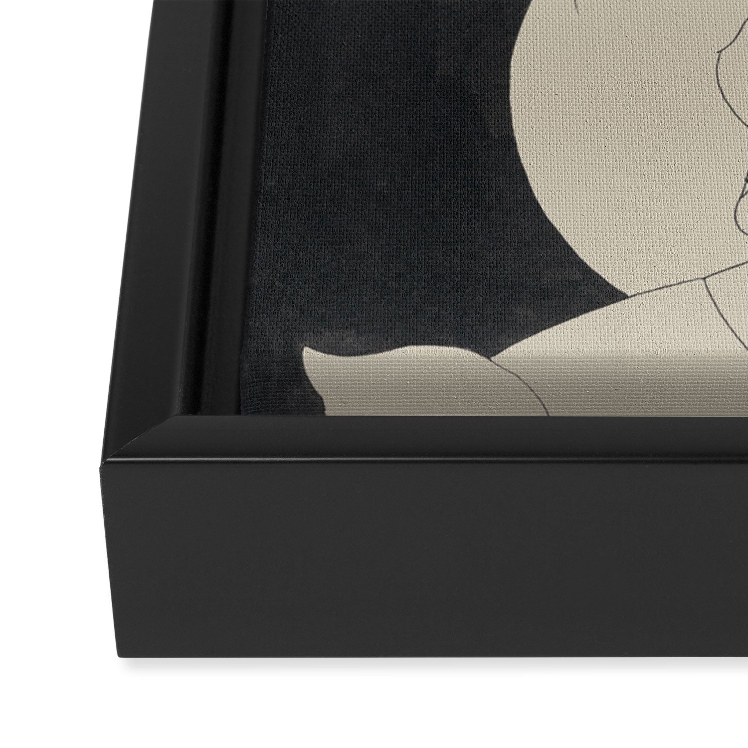 The Black Cat by Aubrey Vincent Beardsley Framed Canvas Print Gallery Image 3