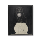 The Black Cat by Aubrey Vincent Beardsley Framed Canvas Print Gallery Image 6