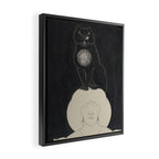 The Black Cat by Aubrey Vincent Beardsley Framed Canvas Print Gallery Image 2