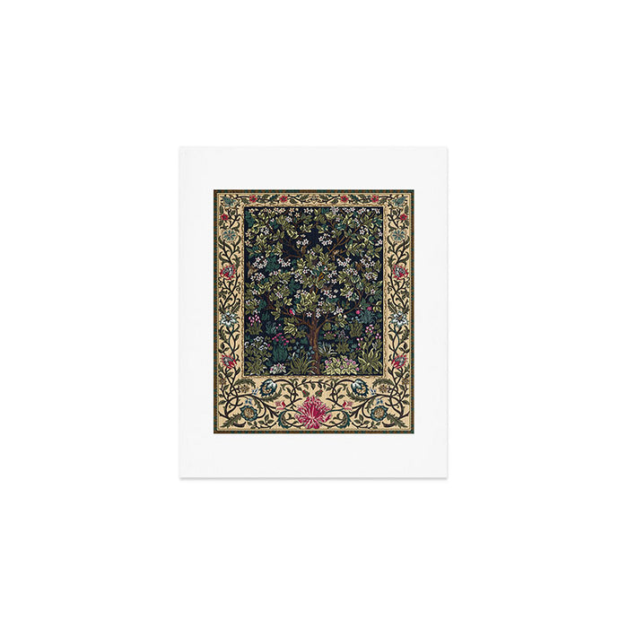 Tree of Life Blue by William Morris Art Print Gallery Image 1