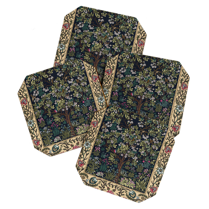 Tree of Life Blue by William Morris Coaster Gallery Image 1