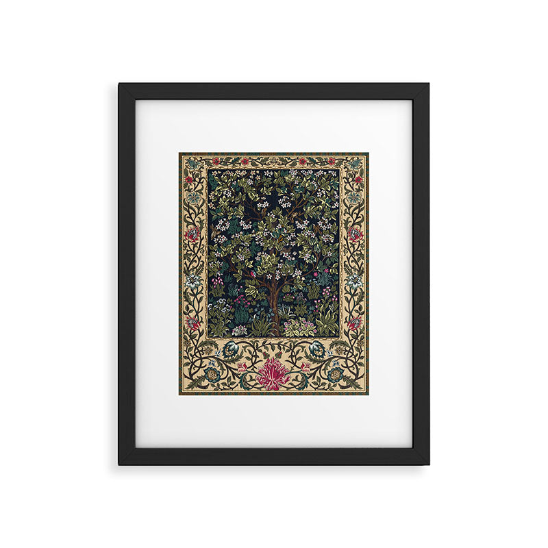 Tree of Life Blue by William Morris Framed Art Print Gallery Image 5