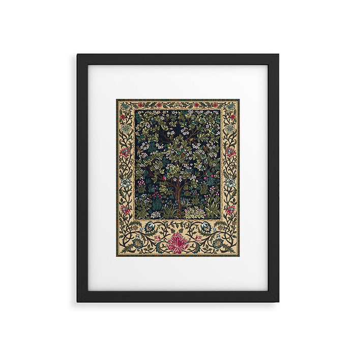 Tree of Life Blue by William Morris Framed Art Print Gallery Image 1