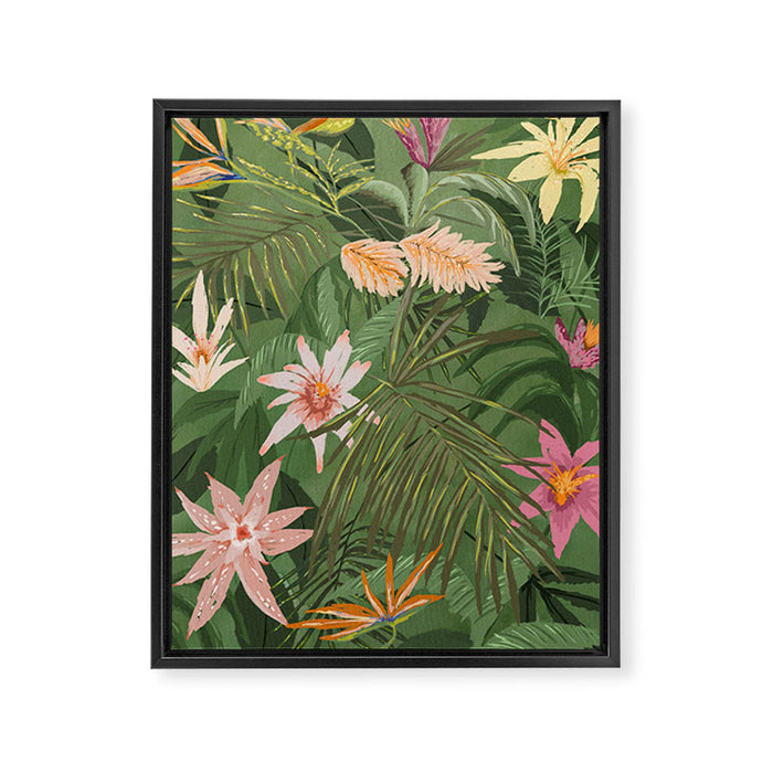 Tropical Flora Framed Canvas Print Gallery Image 1