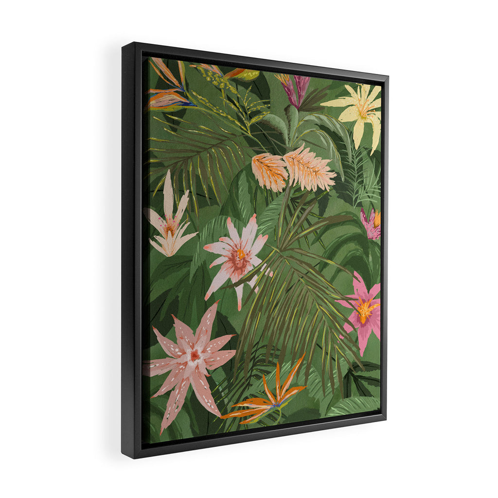 Tropical Flora Framed Canvas Print Gallery Image 2
