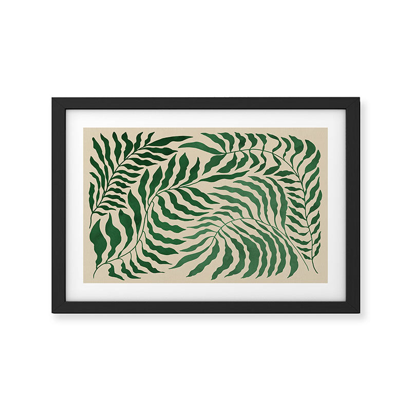 Tropical Leaves Framed Art Print Gallery Image 2