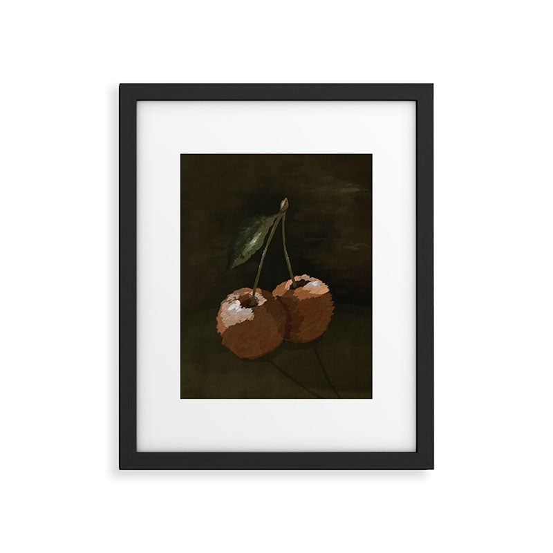 Vintage Painted Cherries Framed Art Print Gallery Image 5