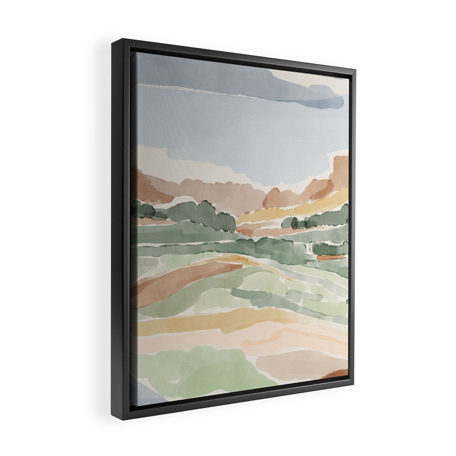 Watercolor Dreamscape Framed Canvas Print Gallery Image 2