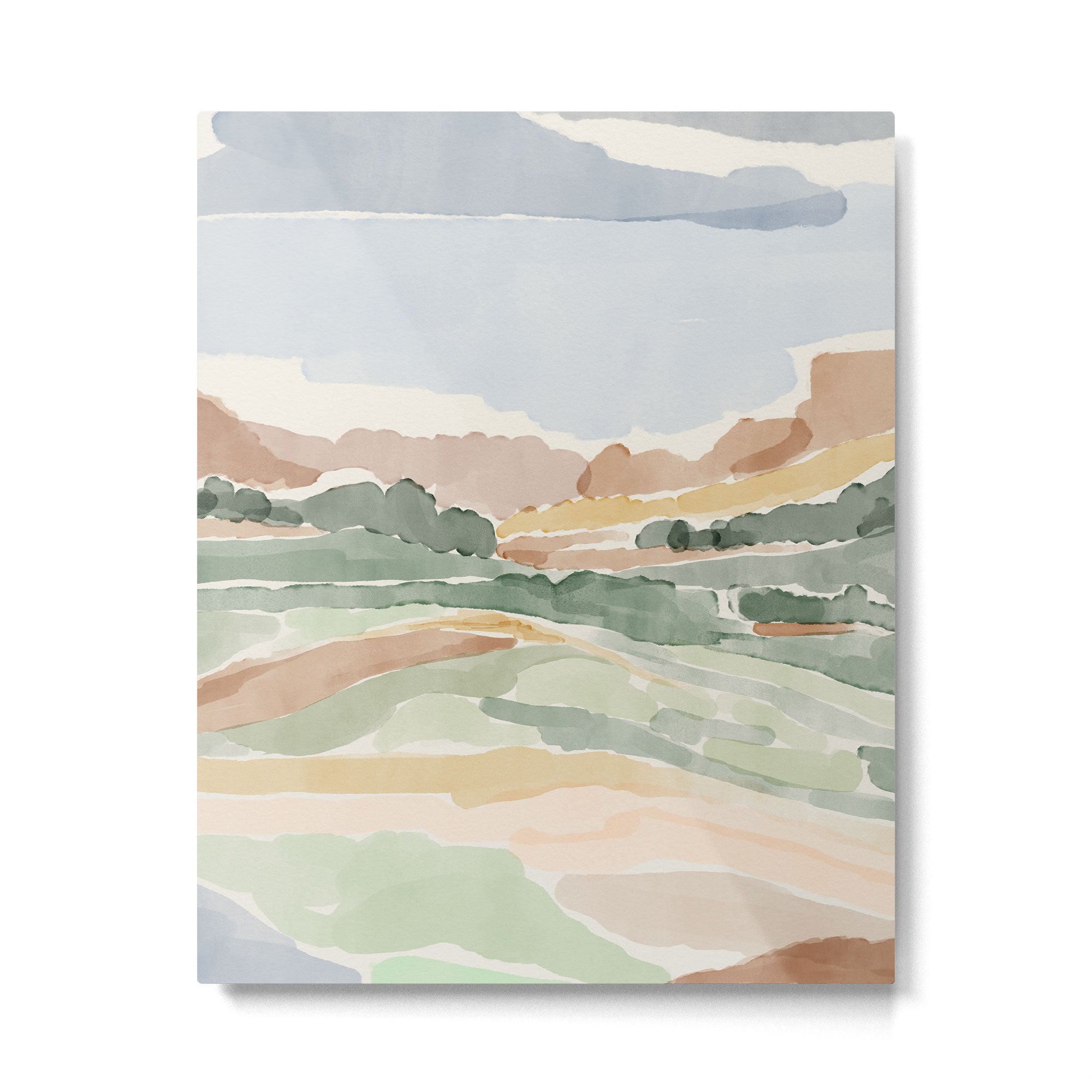 Watercolor Dreamscape Metal Print Gallery Image 4