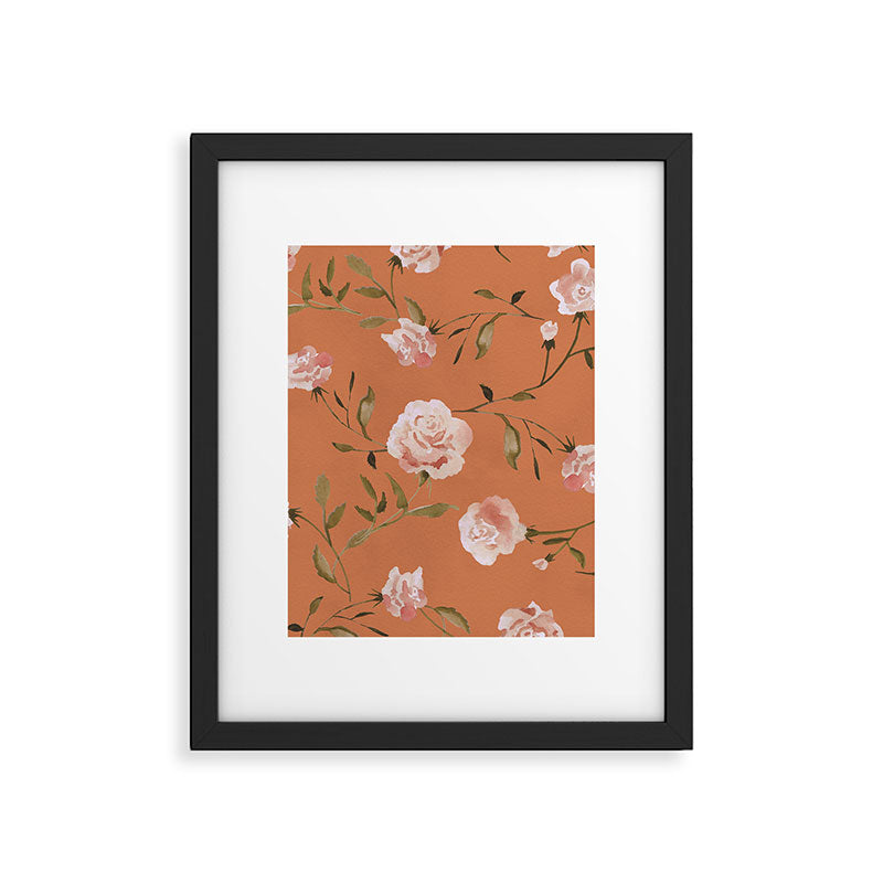 Watercolor Roses Framed Art Print Gallery Image 6