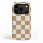 Wheatberry x Cream Puff Mixed Checker iPhone Case Gallery Image 1