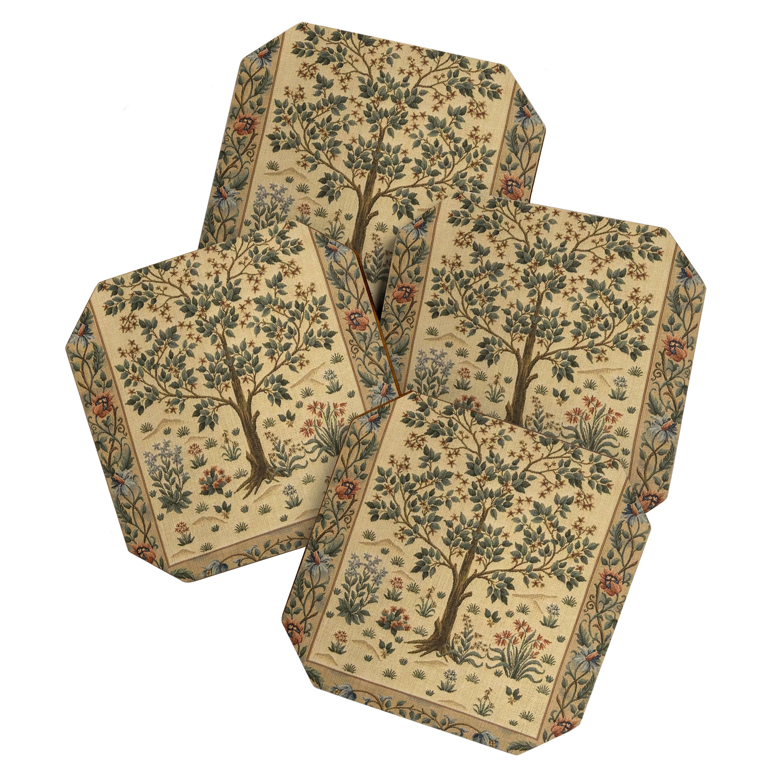 Woodland Tree of Life by William Morris Coaster Gallery Image 1