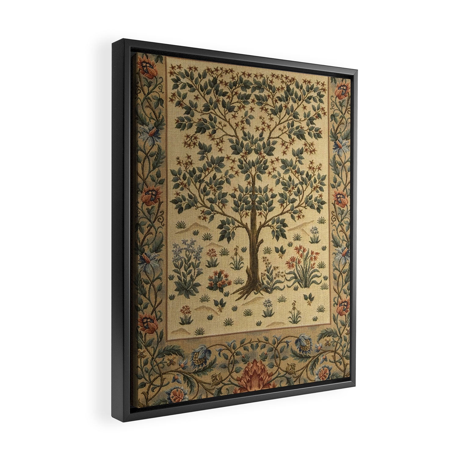 Woodland Tree of Life by William Morris Framed Canvas Print Gallery Image 2