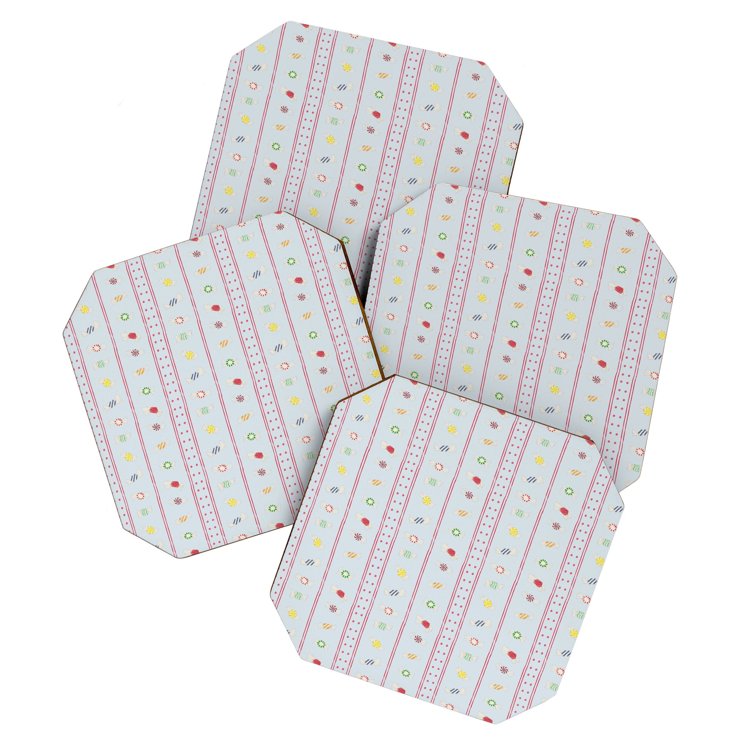 Wrapped Candy Dots and Stripes Coaster Gallery Image 1