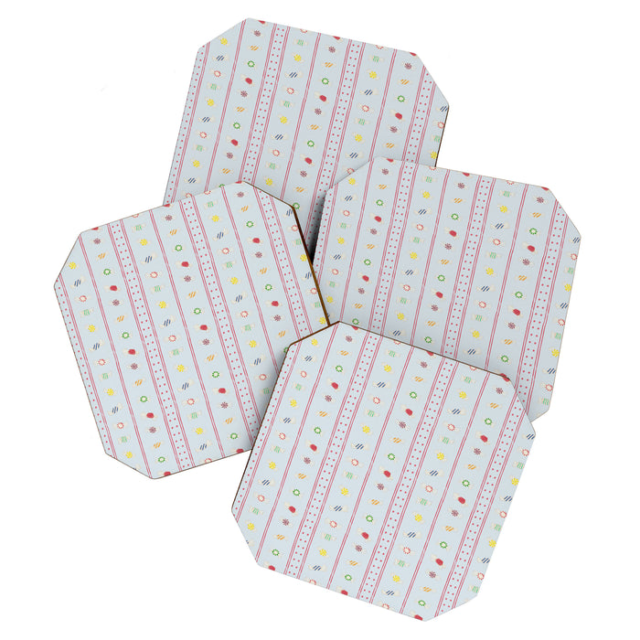 Wrapped Candy Dots and Stripes Coaster Gallery Image 1