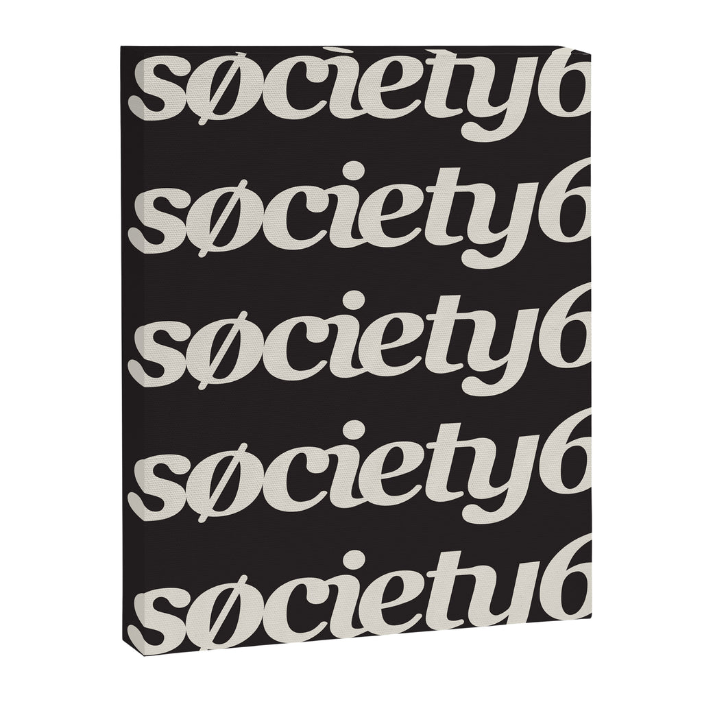Society6 Logo Repeat Canvas Print Gallery Image 6