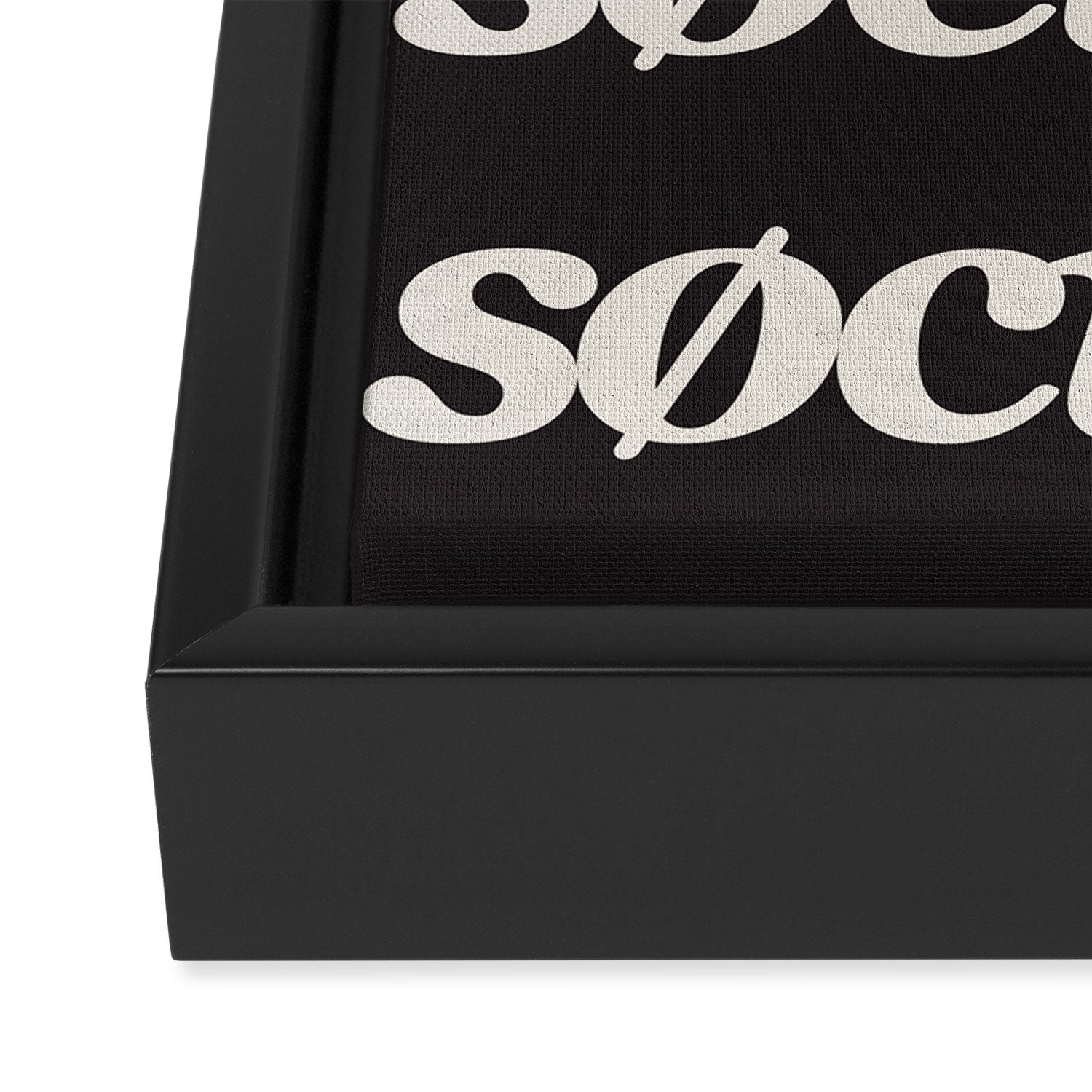 Society6 Logo Repeat Framed Canvas Print Gallery Image 3
