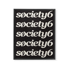 Society6 Logo Repeat Framed Canvas Print Gallery Image 6