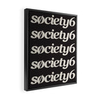 Society6 Logo Repeat Framed Canvas Print Gallery Image 2