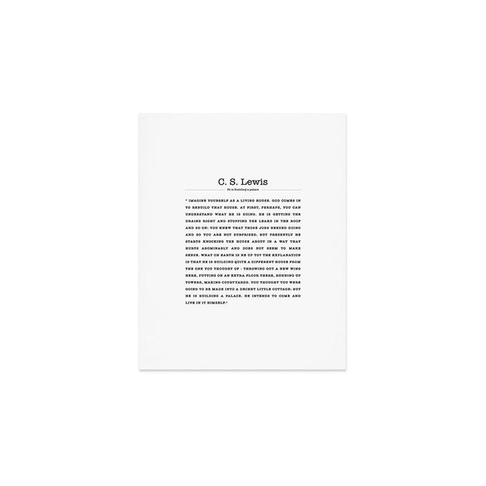 A Living House Christian Quote Art Print Gallery Image 1