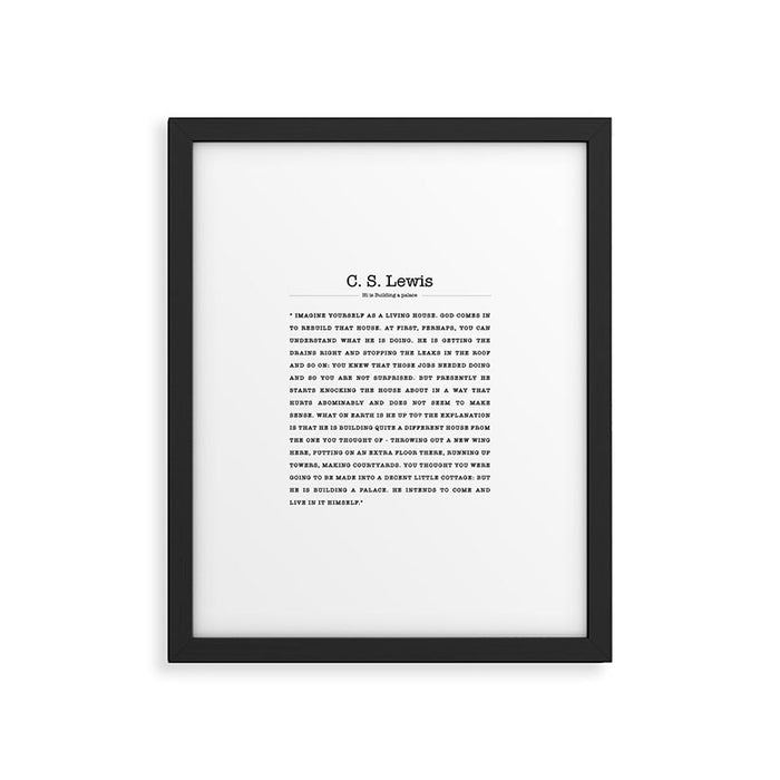 A Living House Christian Quote Framed Art Print Gallery Image 1