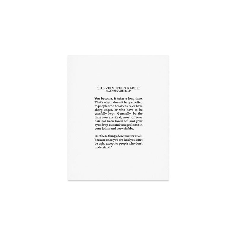 Becoming Real, Velveteen Rabbit Art Print Gallery Image 1