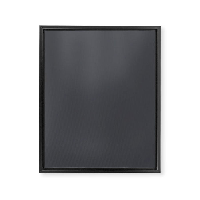 Charcoal Grey Framed Canvas Print Gallery Image 1