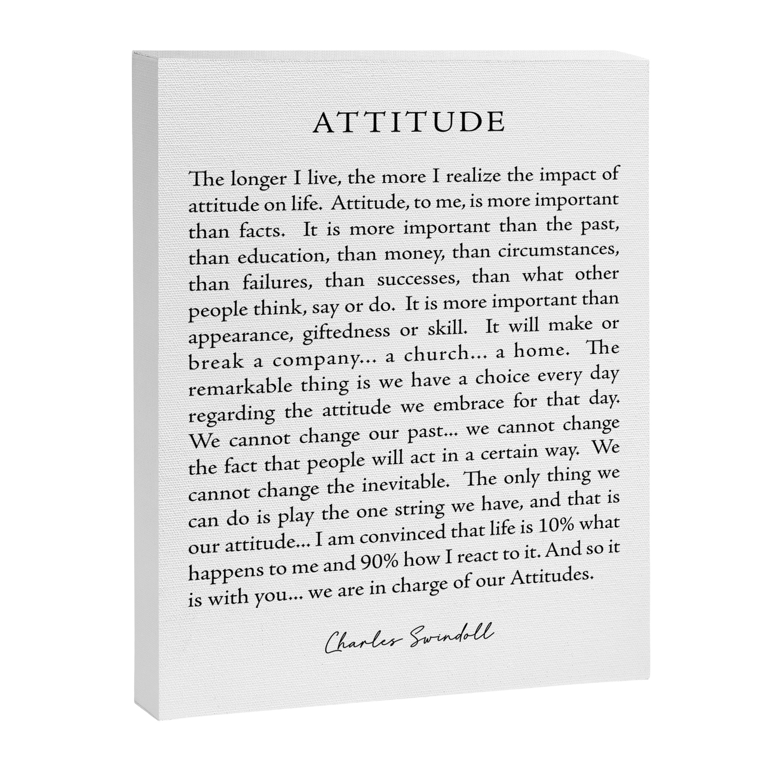 Charles Swindoll Quote, Attitude Canvas Print Gallery Image 8
