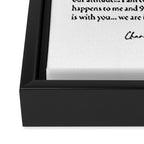 Charles Swindoll Quote, Attitude Framed Canvas Print Gallery Image 3