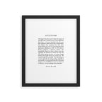 Charles Swindoll Quote, Attitude Framed Art Print Gallery Image 4
