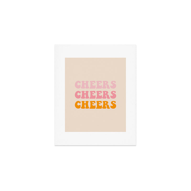 cheers cheers cheers Art Print Gallery Image 1