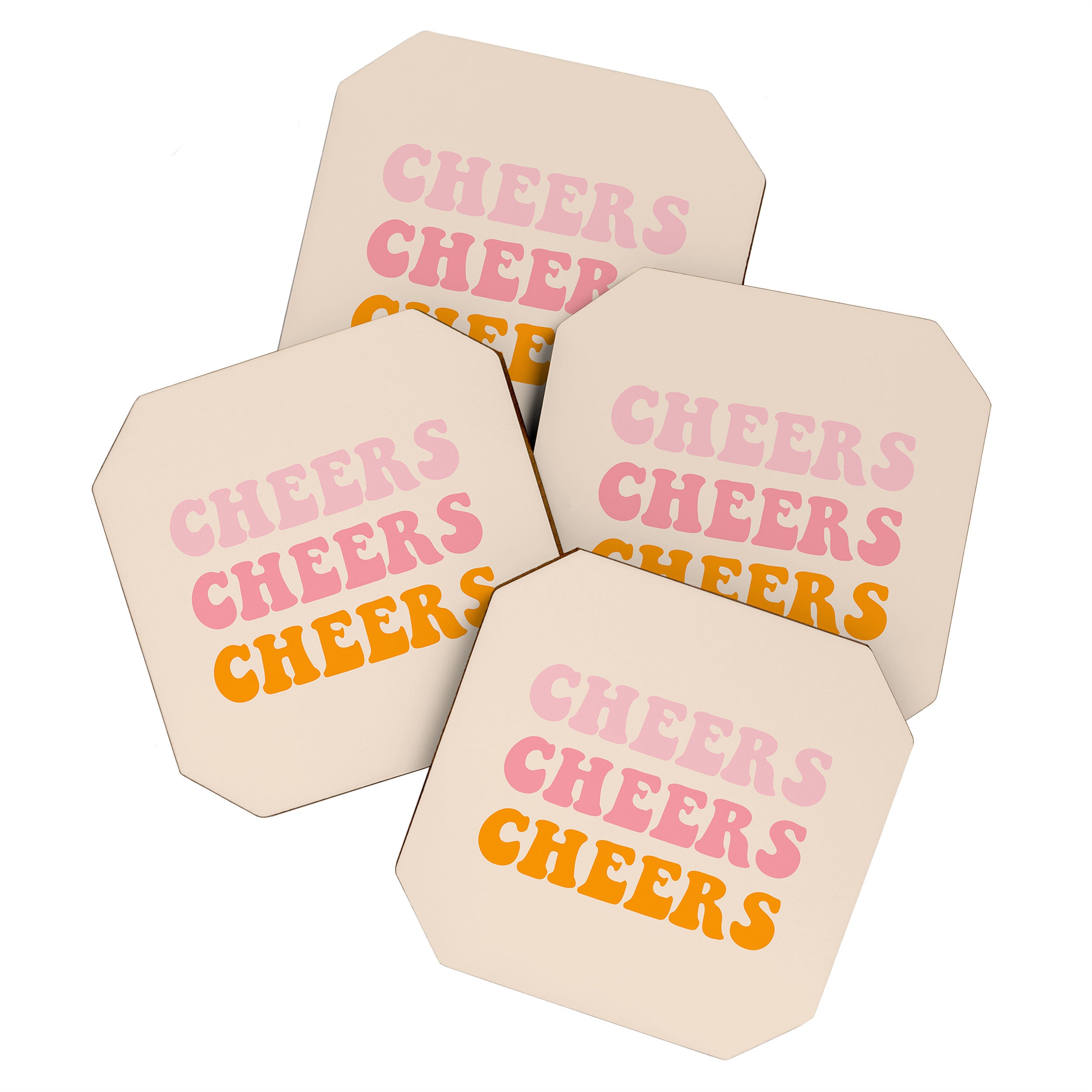 cheers cheers cheers Coaster Gallery Image 1