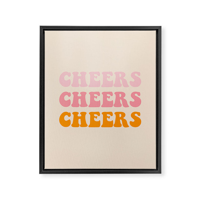 cheers cheers cheers Framed Canvas Print Gallery Image 8
