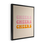 cheers cheers cheers Framed Canvas Print Gallery Image 2