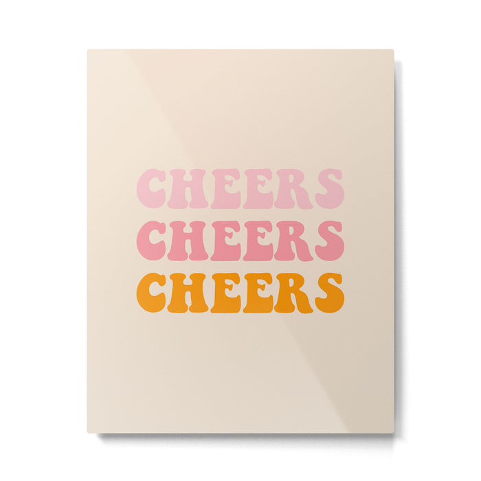 cheers cheers cheers Metal Print Gallery Image 1