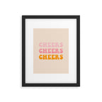 cheers cheers cheers Framed Art Print Gallery Image 6