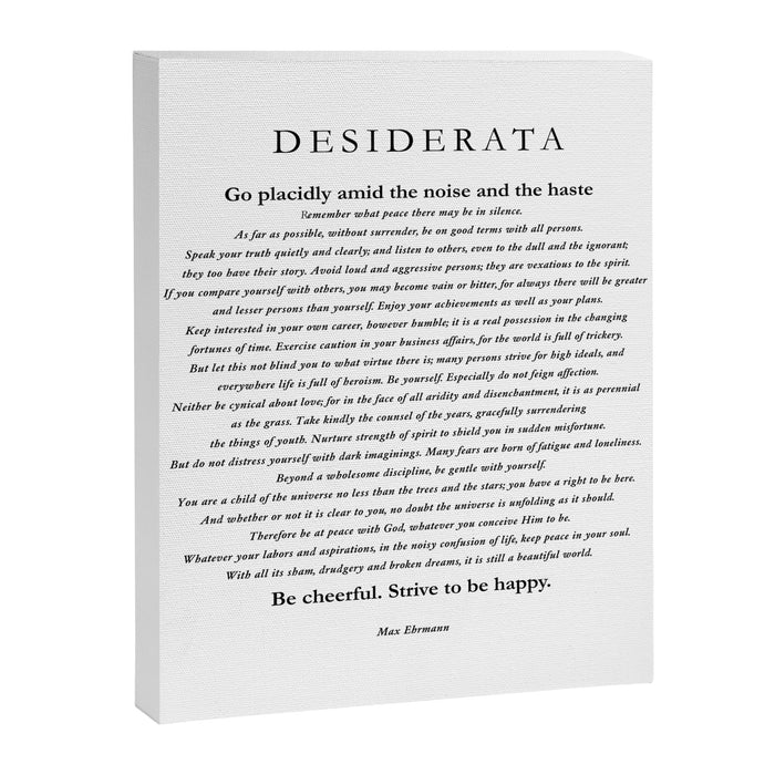 Desiderata by Max Ehrmann Canvas Print Gallery Image 1