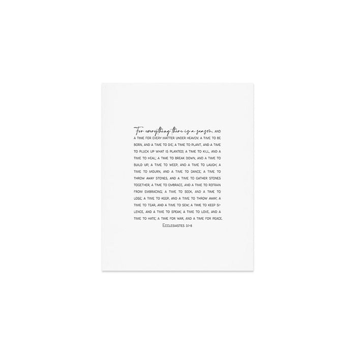 For everything there is a season, Ecclesiastes 3:1-8 Art Print Gallery Image 1