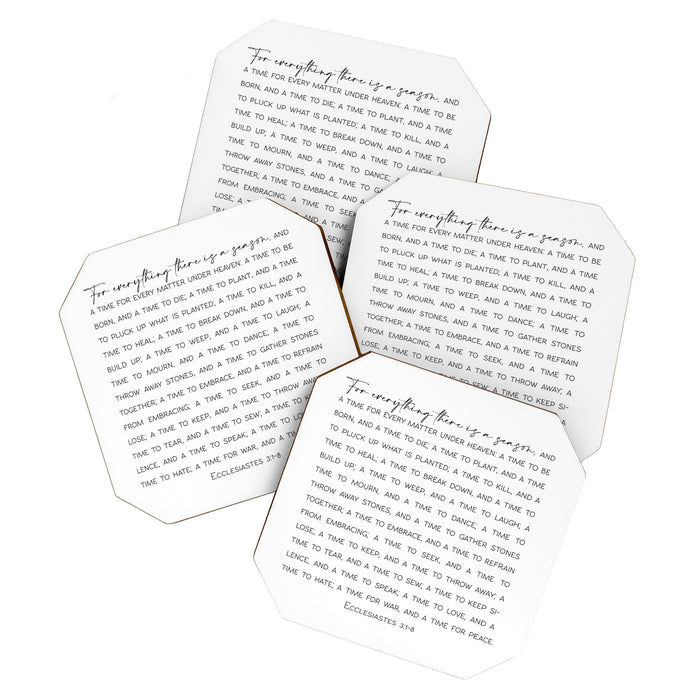 For everything there is a season, Ecclesiastes 3:1-8 Coaster Gallery Image 1