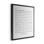 For everything there is a season, Ecclesiastes 3:1-8 Framed Canvas Print Gallery Image 2
