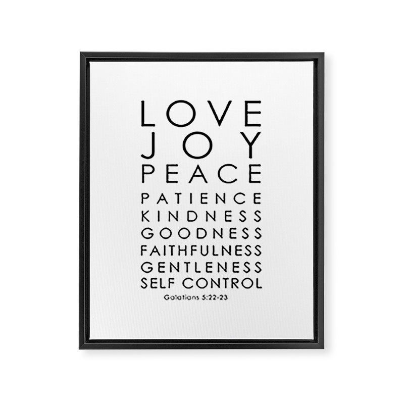 Fruits of the Spirit, Galatians 5:22-23 Framed Canvas Print Gallery Image 8