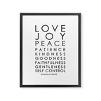 Fruits of the Spirit, Galatians 5:22-23 Framed Canvas Print Gallery Image 8