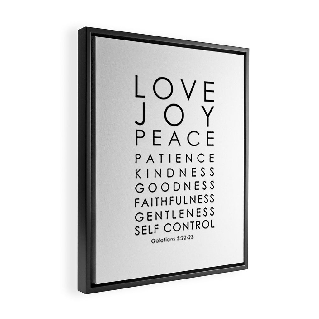 Fruits of the Spirit, Galatians 5:22-23 Framed Canvas Print Gallery Image 2