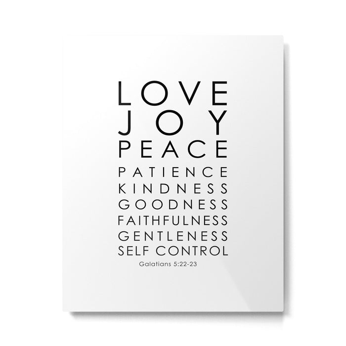 Fruits of the Spirit, Galatians 5:22-23 Metal Print Gallery Image 1