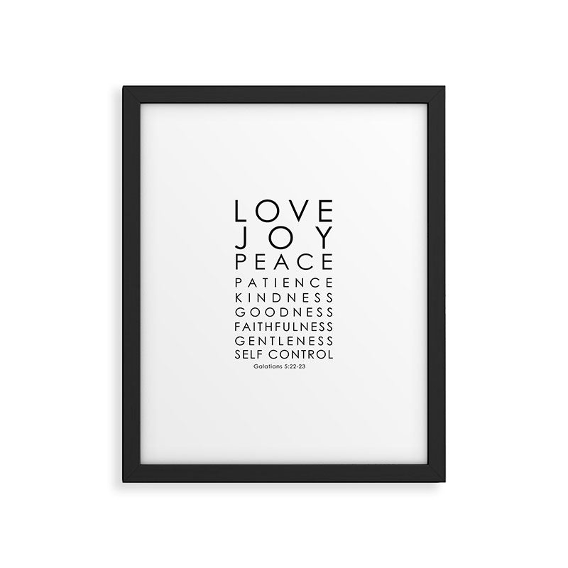 Fruits of the Spirit, Galatians 5:22-23 Framed Art Print Gallery Image 4