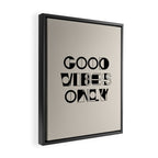 GOOD VIBES ONLY Framed Canvas Print Gallery Image 2