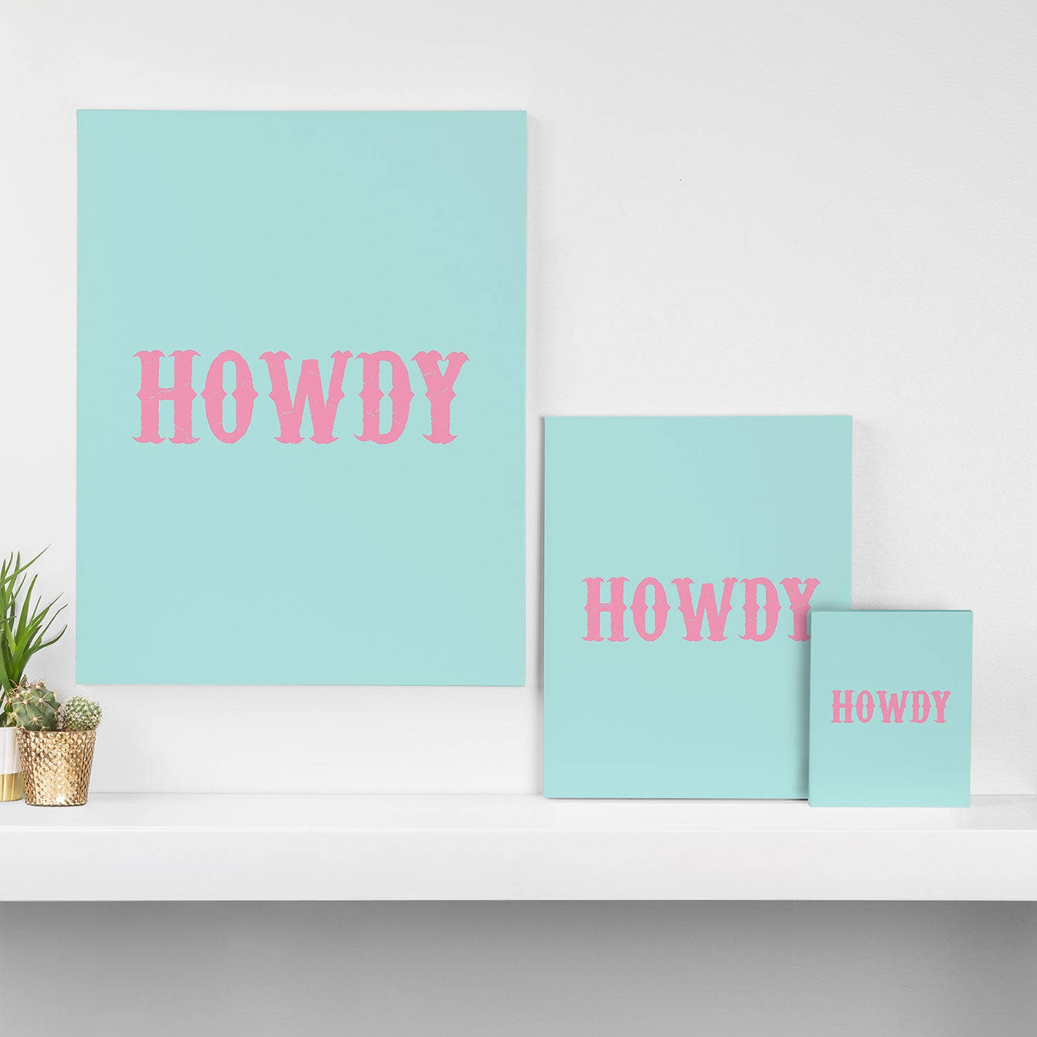 HOWDY Canvas Print Gallery Image 3